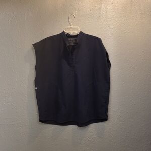 FIGS Navy Sleeveless Tunic Top